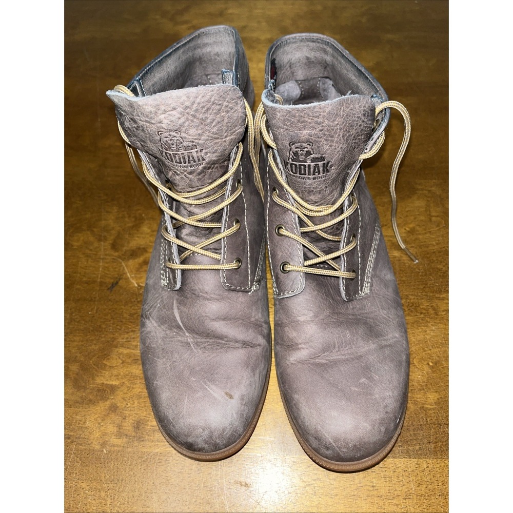 Kodiak Women's 9.5 Low-Rider Original Boot Outdoor Rugged Leather Taupe Brown